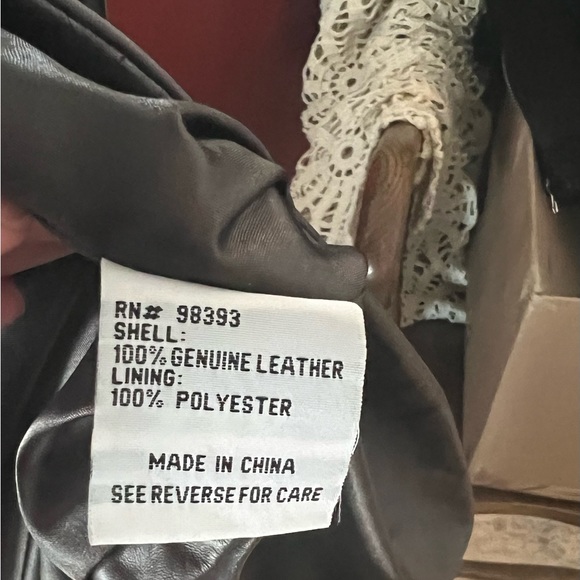 Brown Leather jacket by Pamela McCoy Collections. Women’s sz M. - Picture 13 of 16